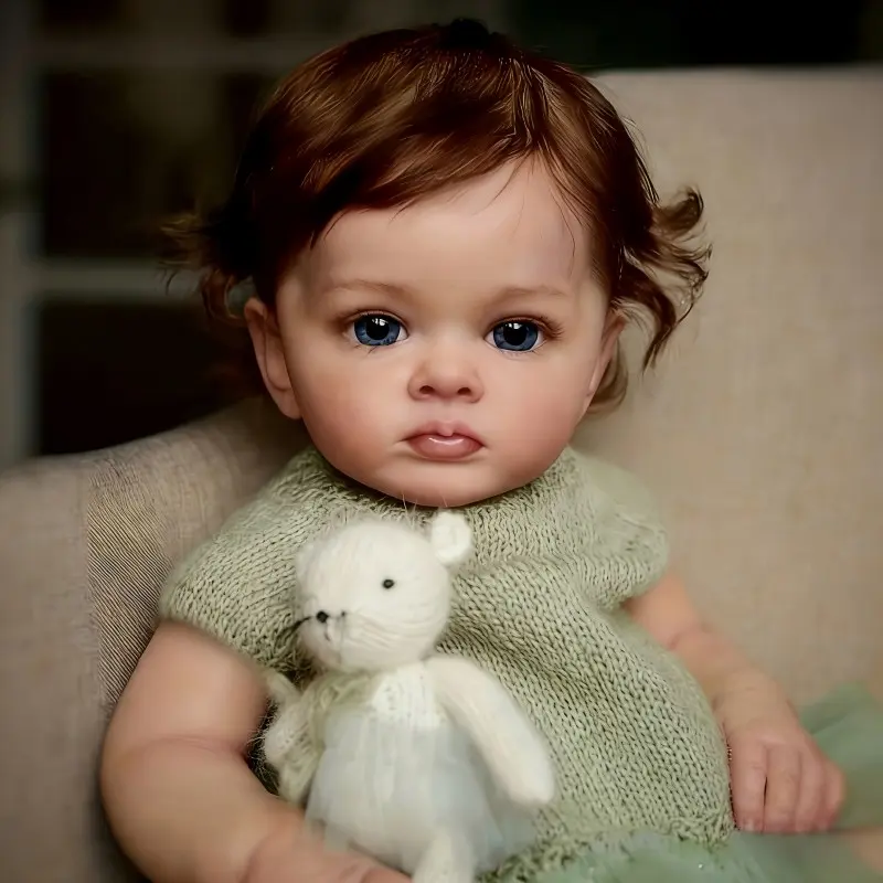 18-Inch Realistic Reborn Baby Doll, Newborn Infant Toy, Halloween Thanksgiving Christmas Gift for Kids Aged 3+, Lifelike Design