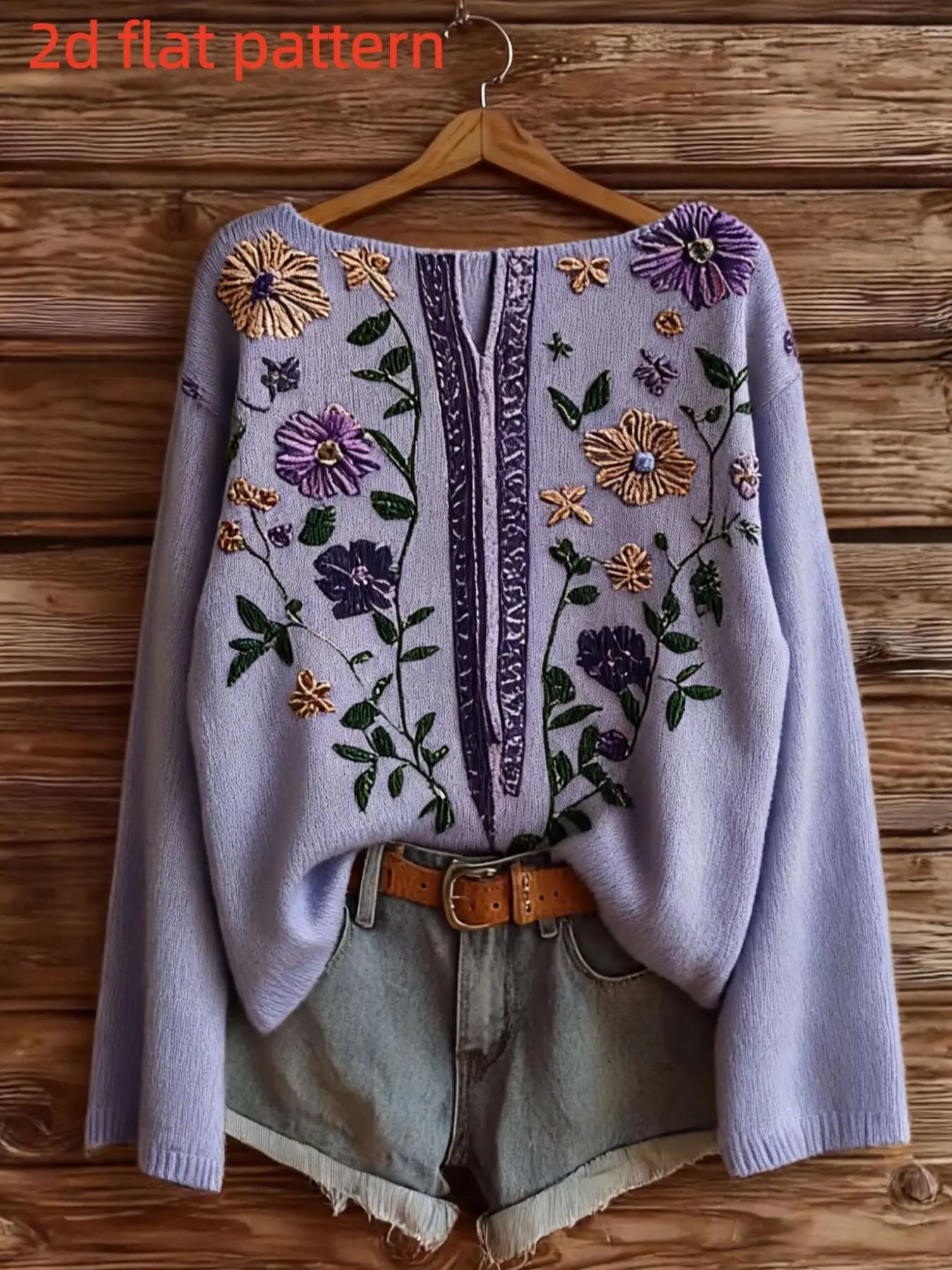 Women's Long Sleeve Elegant Fitted Top, Floral Pattern Digital Print, Fashionable Fall Winter Clothing, Trendy One-Shoulder Design, Casual Ladies' Shirt
