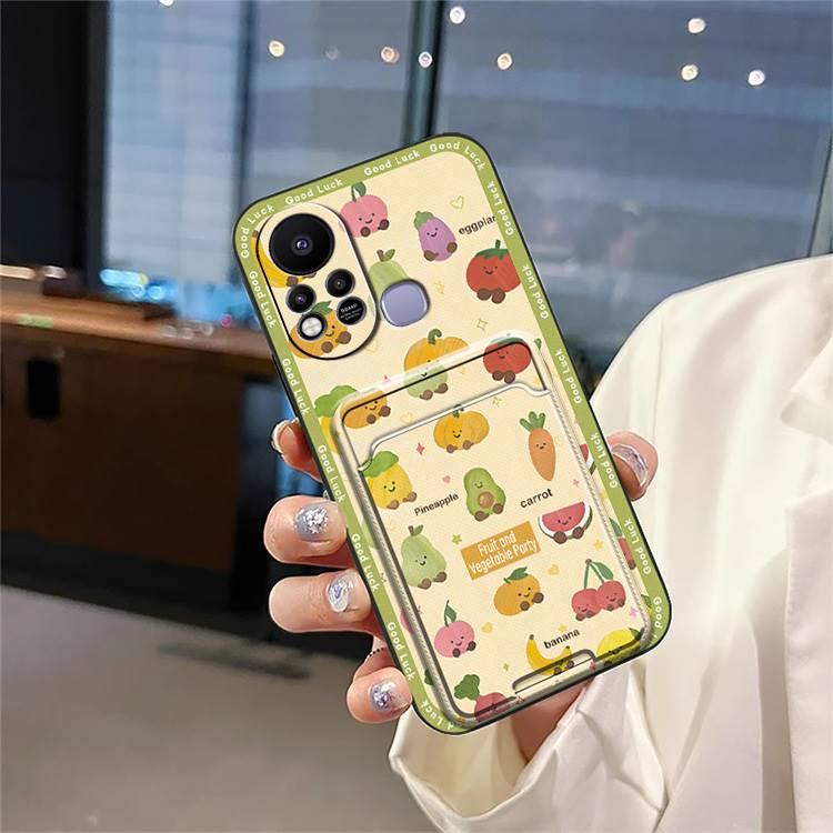 Graffiti Dirt-resistant Phone Case For Infinix Hot11S/X6812 Durable Card sleeve Anti-dust Back Cover Cartoon Waterproof Full wrap Cover Cute Shockproof Fashion Design protective