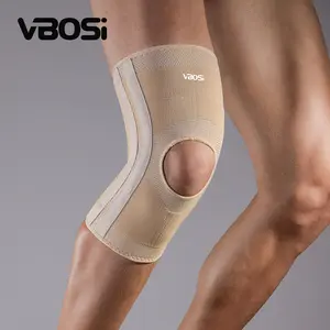 VBOSI 1 Piece Men Women Elastic Breathable Unisex Knee Support Sleeve with Spring Stays Stabilizers