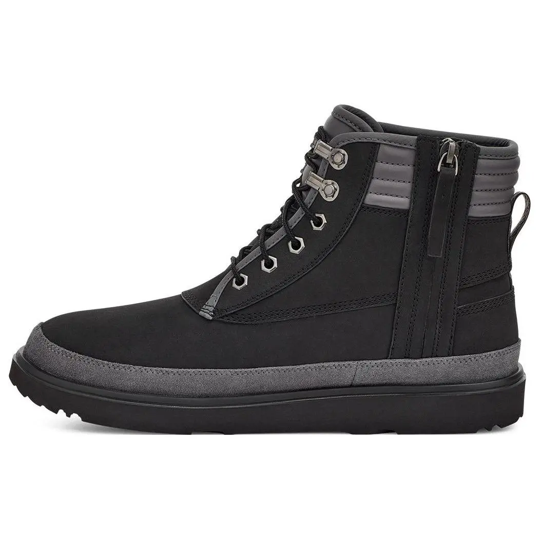 UGG Highland Waterproof Comfort Flat Lace-Up High-Top Sneakers 1130729-BLK