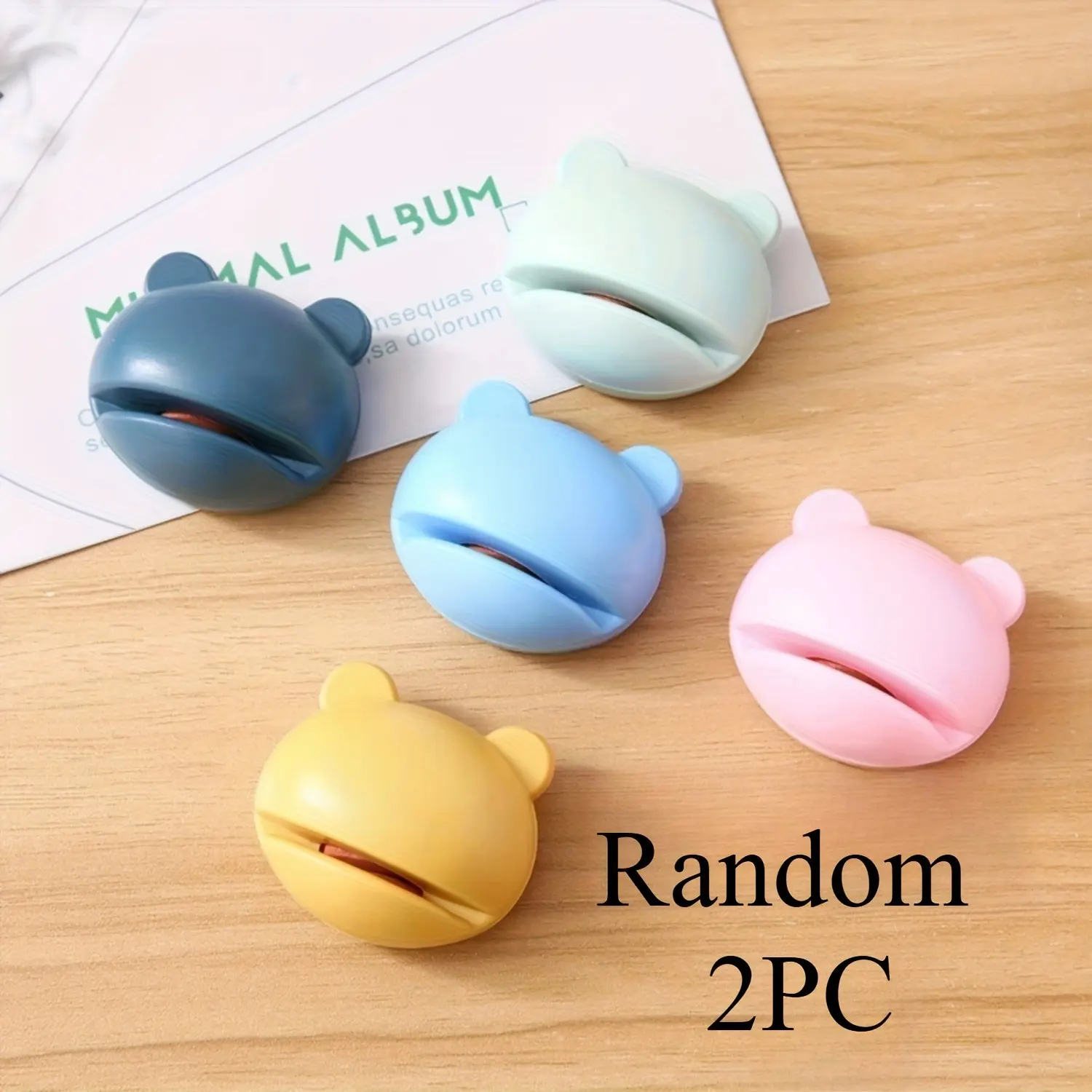 2-Piece Cartoon Frog Whetstone Set, Portable Knife Sharpener for Camping, Plastic Material, Easy Tool Sharpening, Outdoor Gear Essentials