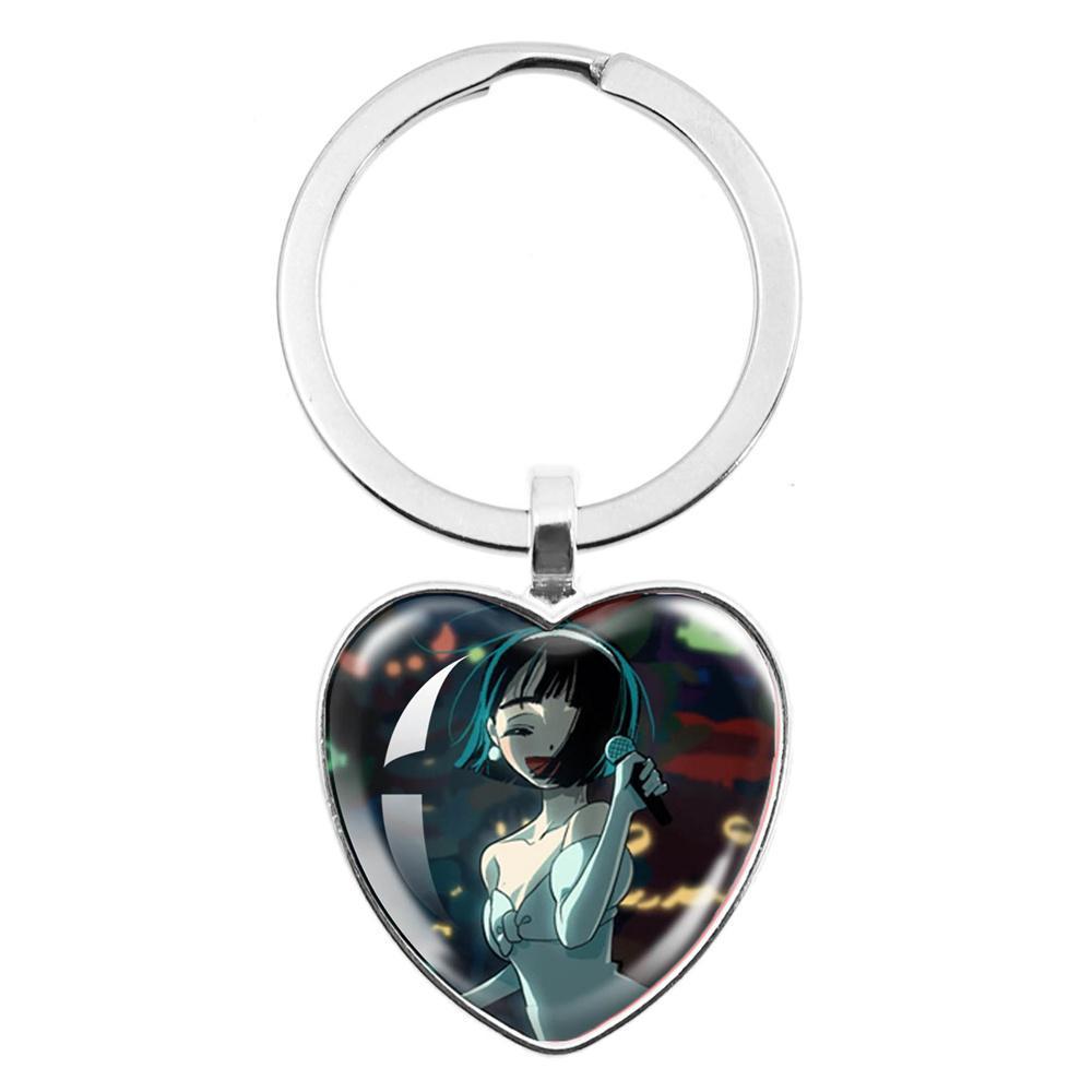 ALIEN STAGE Mizi Sua Till Ivan Hyuna Luka Glass Pendant Keychain Jewelry Accessories Souvenir Key Ring Fans Gift Necklace