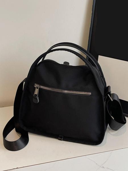 Women's Elegant Solid Color Shoulder Bag, Fashionable Zipper Crossbody Bag for Daily Use, 2025 Fall & Winter Versatile High-quality Daily Commuting Bag, Casual Commuter Bag