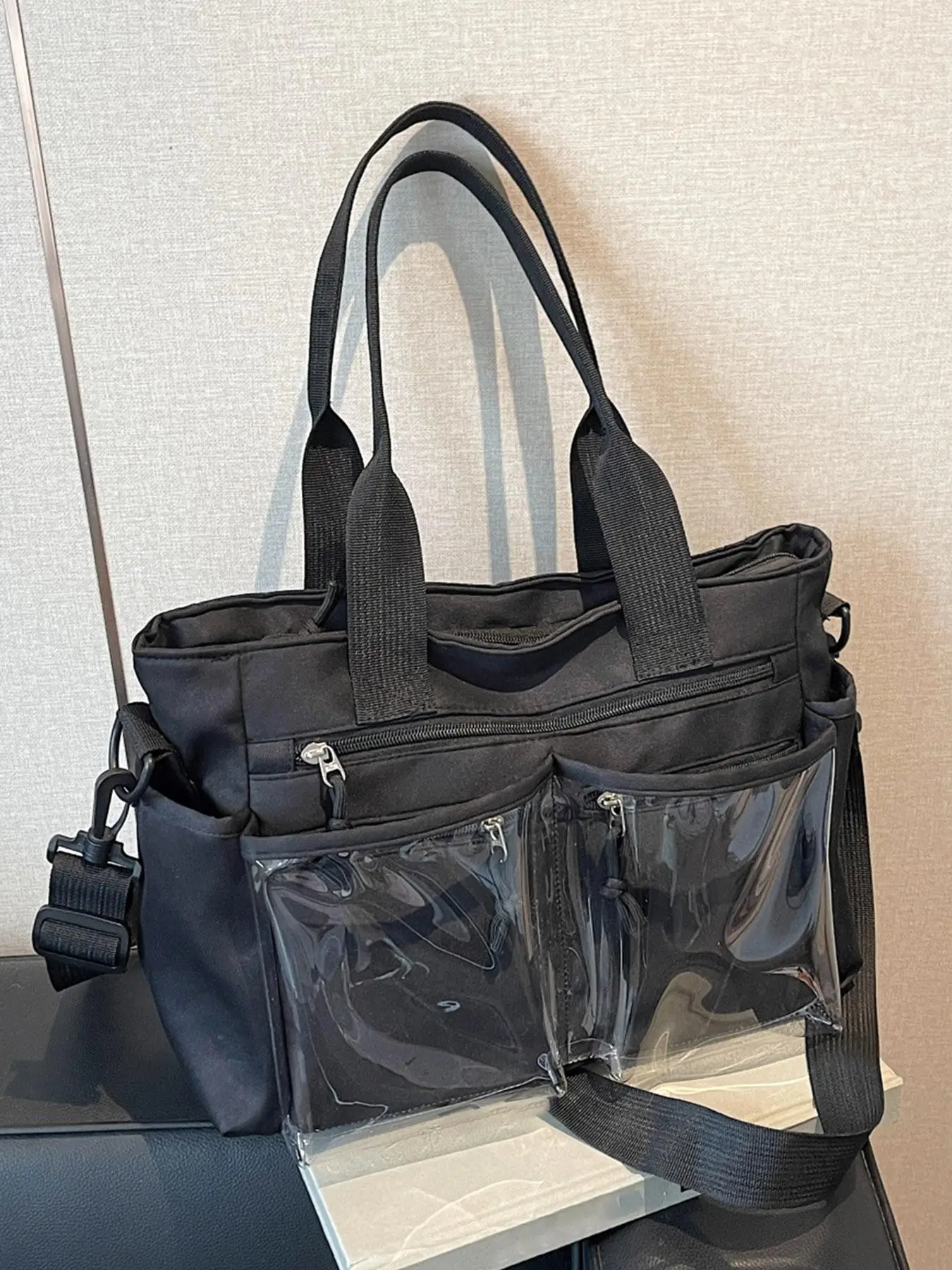 Campus style versatile student shoulder crossbody bag, fashionable and simple solid color shoulder crossbody bag, textured casual versatile handbag, suitable for commuting, storage and other scenarios. Casual Commuter Bag, Stylish Crossbody