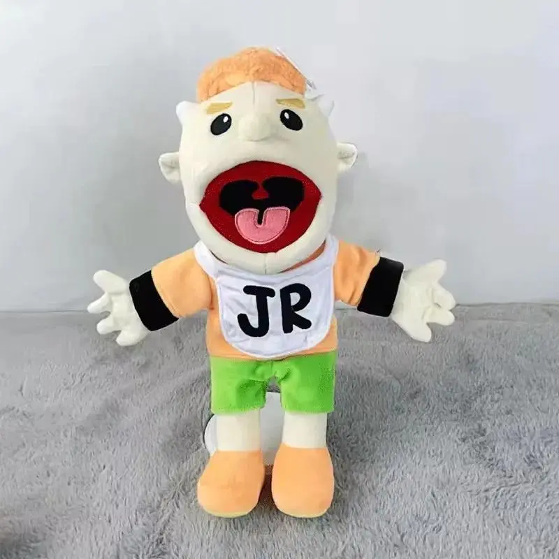 Boy Jeffy Hand Puppet Cody Junior Joseph Plush Doll Stuffed Toy with Movable Mouth for Play House Kid Child Birthday Gift