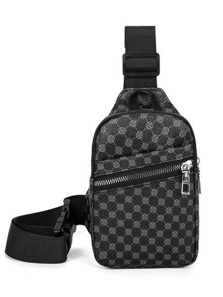 Men's Casual Solid Color Zipper Belt Bag, Fashionable Lightweight Chest Bag for Daily Commuting, Portable Sling Bag for Men, Zipper Fanny Pack