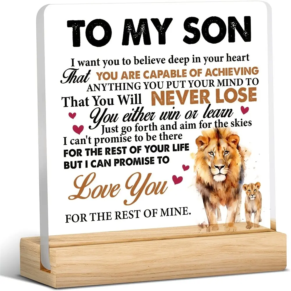 Inspirational Lion Family Figurine, Hand-Painted Resin Sculpture, Keepsake Home Decor, Perfect for Gifts