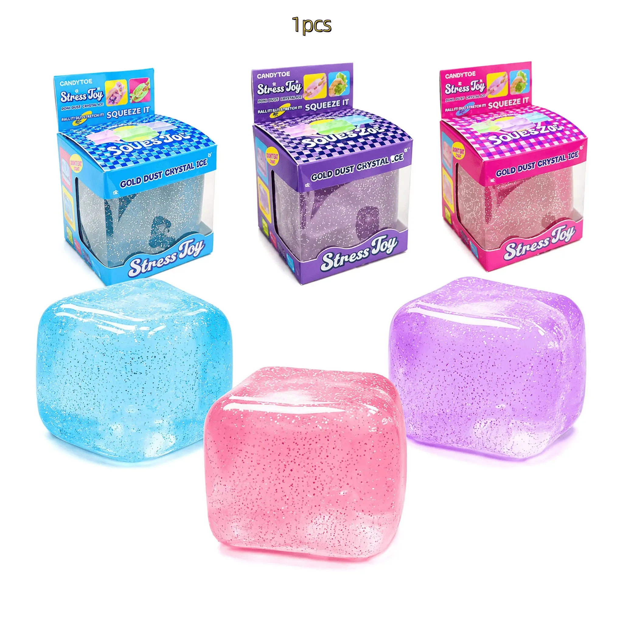 Square Squishy Fidget Toys Adults, Slow Rising Stress Cubes Stress Balls, Squeeze Cube Malt Sugar Balls for Anxiety Stress Relief Squeeze Toys Birthday Gifts Stress Reliever