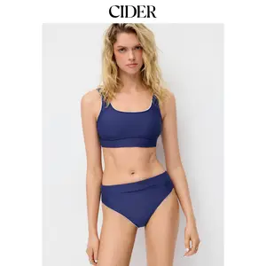 Cider U-neckline Tankini Full Coverage Bikini Set