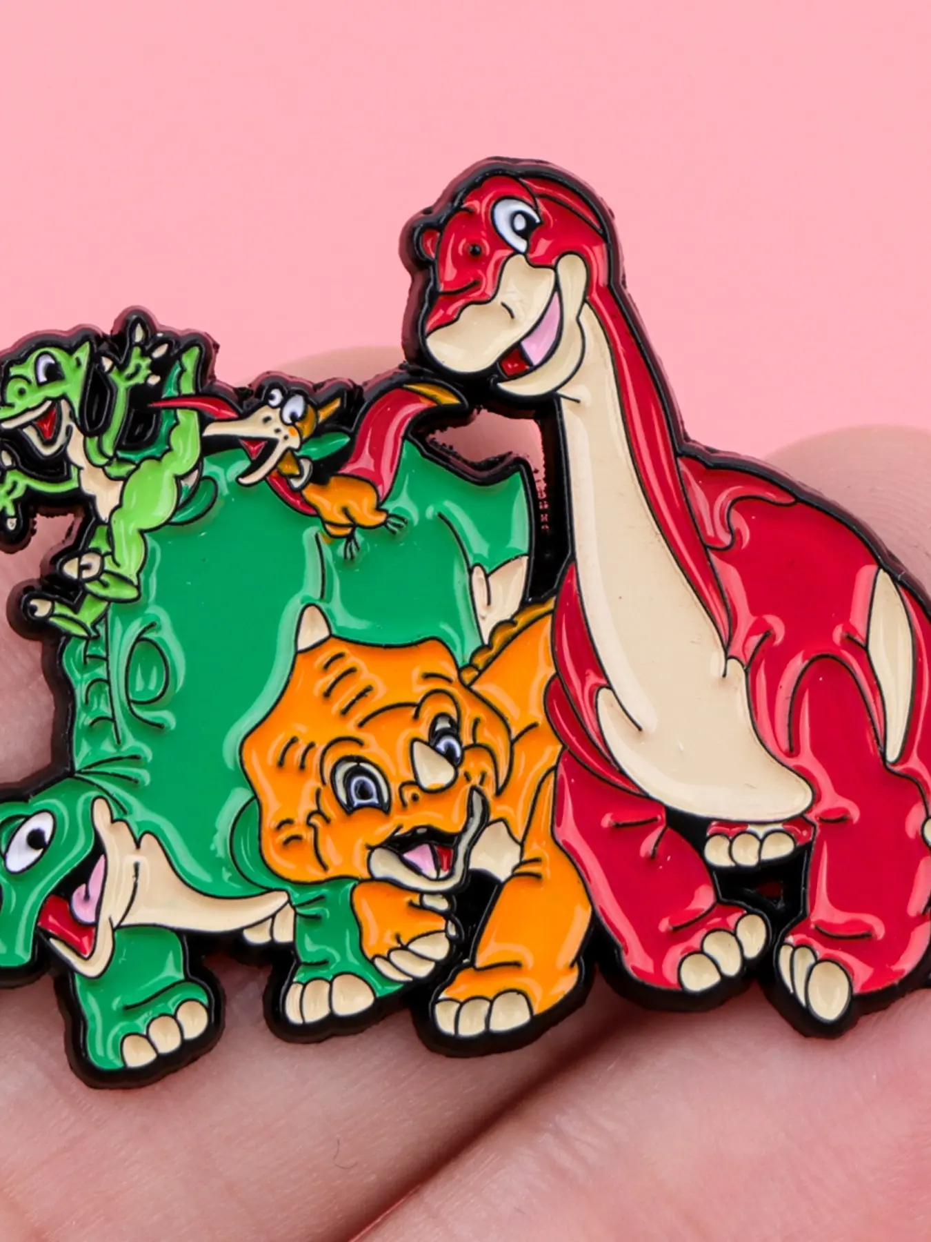Kawaii Dinosaur Enamel Pin, Alloy Brooch Pin, Humorous Cartoon Design Zinc Alloy Fashion Accessory, Unique Animal Pin, Ideal Gift for Animal Lovers, Decor Pins