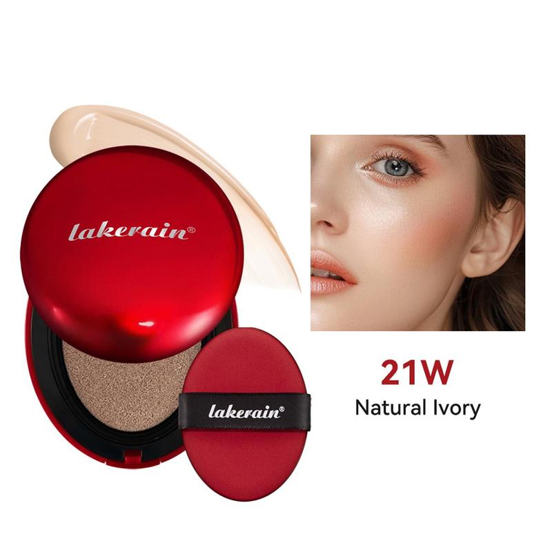 Long-Lasting Air Cushion Balm Foundation, Lightweight Moisturizing Makeup Base & Cream for Women & Girls