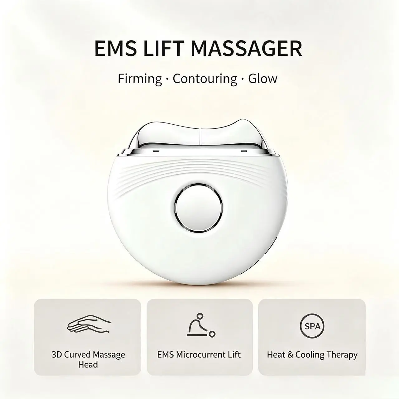 Electric Gua Sha Facial Tool, Cold Hot Face Sculpting Device, Lymph Drainage Massager, Anti-Swelling, Jawline, Loose Skin Beauty Instrument