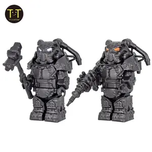 2026 hot itemMOC Military X01 Armor Soldiers Mini Anime Action fallouts Figures Weapons Robot Kinghts Building Blocks Bricks DIY Toys  gifts
