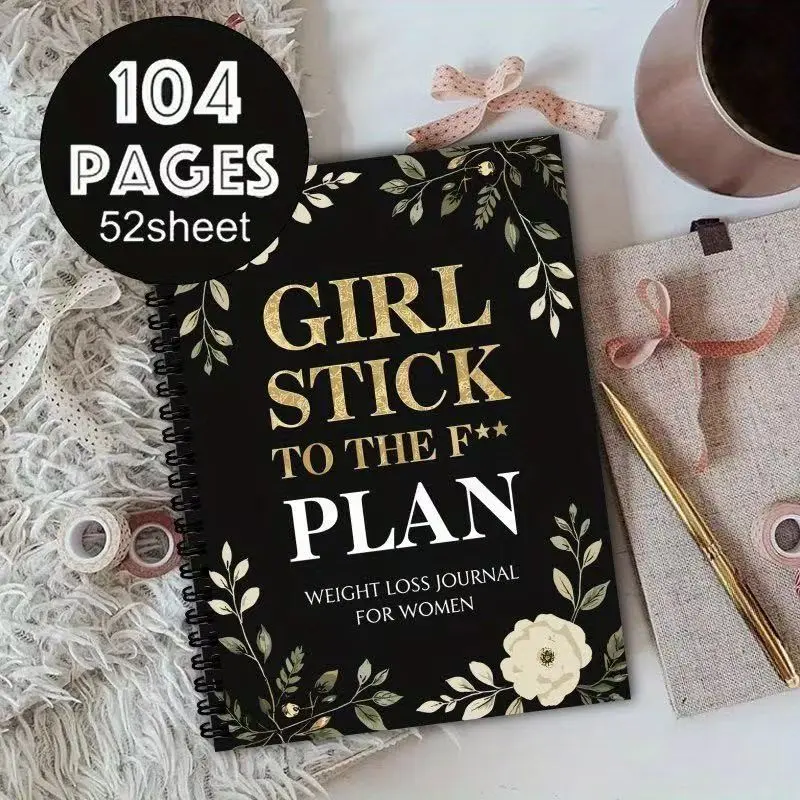 Weight Loss Enthusiasts A5 Notebook, Weight Reduction Plan Journal, Portable Record Book, Ideal for Tracking Progress, Compact Size