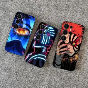 D-Demon S-Slayer Akaza Phone Case For Samsung S26 S24 Fe S25 Ultra Plus S22 S23 S24 5G For iphone 17 16 15 14 13 12 11 17Air Plus Pro Promax