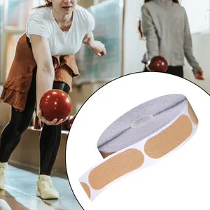 Yitape Invisible Bowling Finger Tape, 50 Pieces Anti-Bubble Pain Relief, High Elastic Breathable Non-Slip, DIY Cut Multi-Purpose