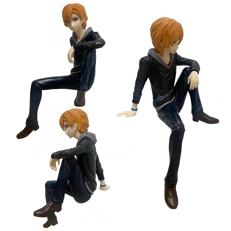 FuRyu Bungo Stray Dogs 12cm Dazai Osamu Noodles Press Figure - Japanese Cartoon Collectible Figurine Cute Toy