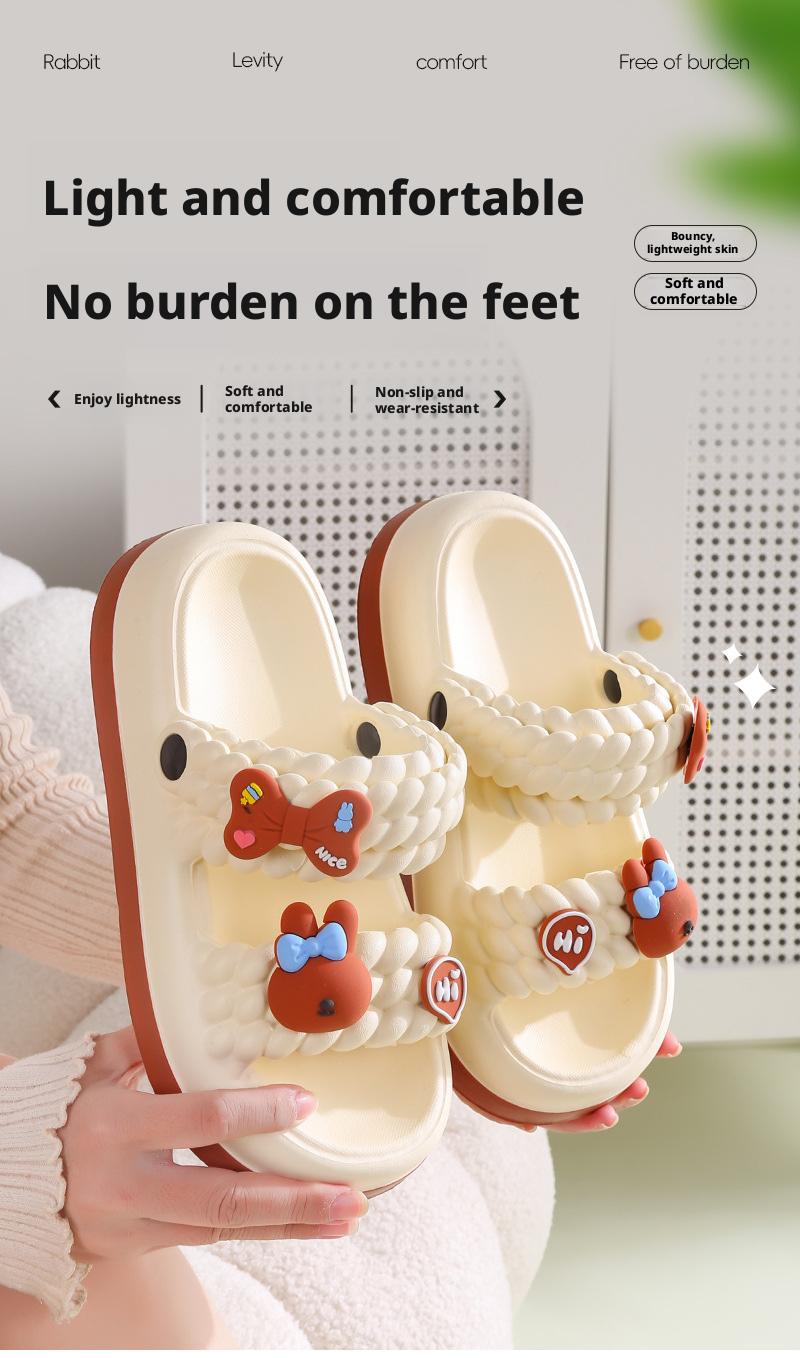 New thick-soled women's slippers, non-slip cute sandals