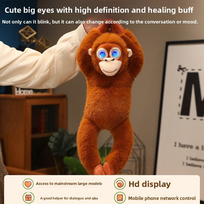 AI Talking Plush Toy Emotional Companion Smart Interactive Stuffed Animal Multi Language Voice Chat Cute Panda Husky Bear Doll for Kids Adults Stress Relief Sleep Buddy Birthday Gift Valentines Mothers Day Gift