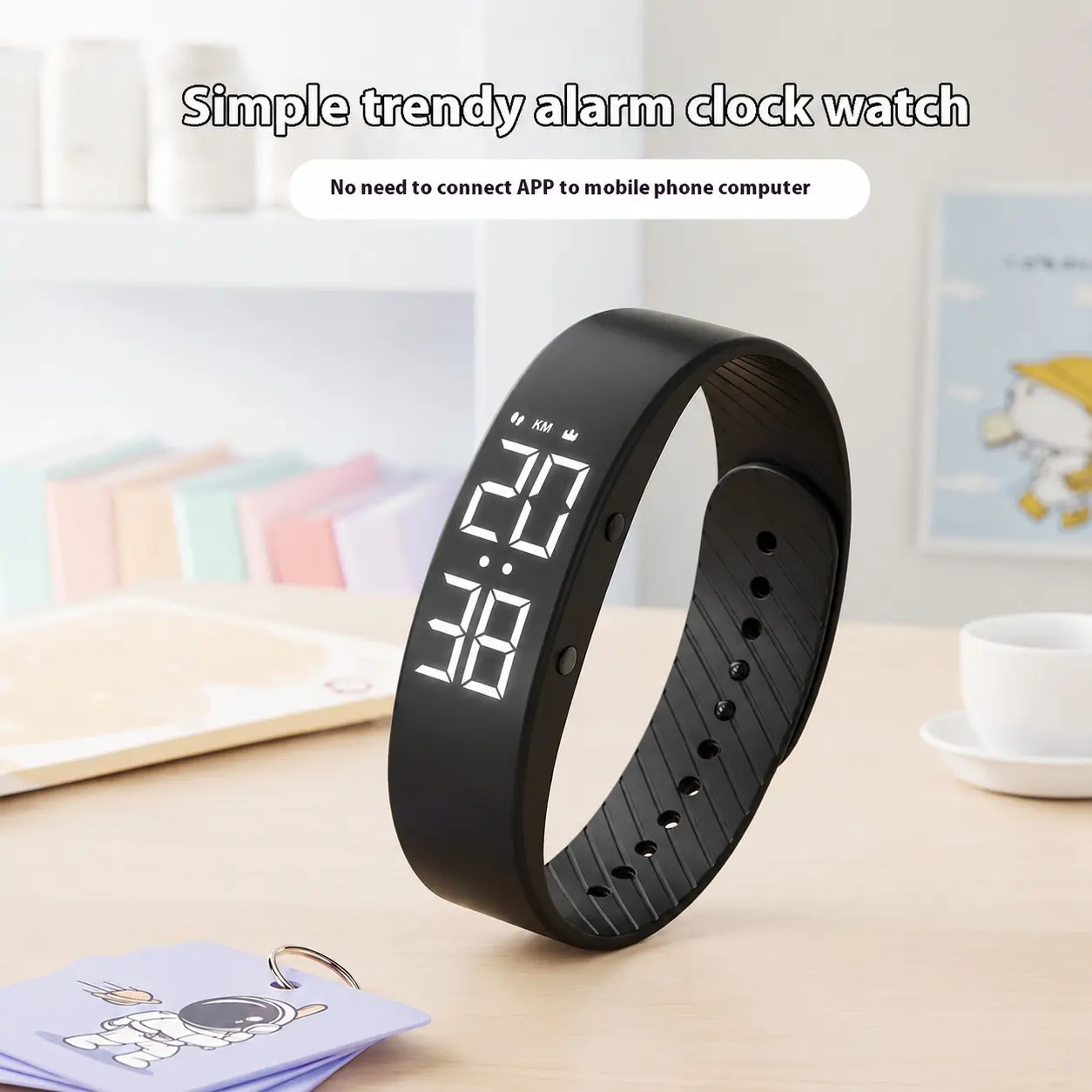 Multifunctional LED Display Fashion Watch with Vibration Alarm, Pedometer, Stopwatch, Calorie and Distance Tracking. Lightweight and comfortable to wear, with a glow-in-the-dark display. Ideal for school and sports, making it the perfect birthday gift.