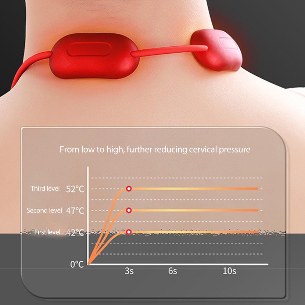Massager EMS Muscle Massager Portable Hot Compress Neck and Cervical Spine Massager SPA Relaxation Treatment