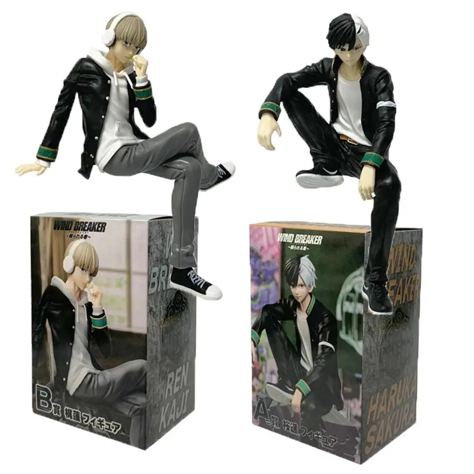 Toys Gifts Anime WIND BREAKER Sakura Haruka Figure Kaji Ren Noodle Stopper Figure Sitting Model Toy Gift Doll Aciton Figure