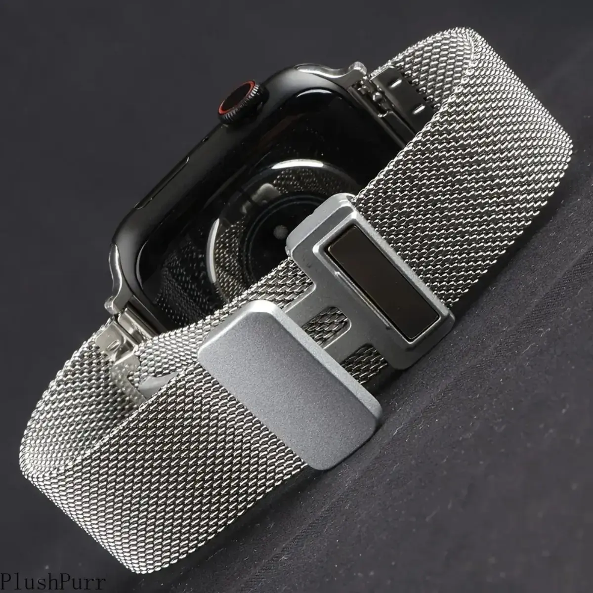 Stainless Steel Metal Watch Band, Premium Durable Wearable Tech Accessory with Sturdy Folding Clasp, Smooth Comfortable Wrist Strap, Universal Fit for 38-49mm All Smart Watch Sizes, Stylish Replacement Accessory for Daily & Formal Wear
