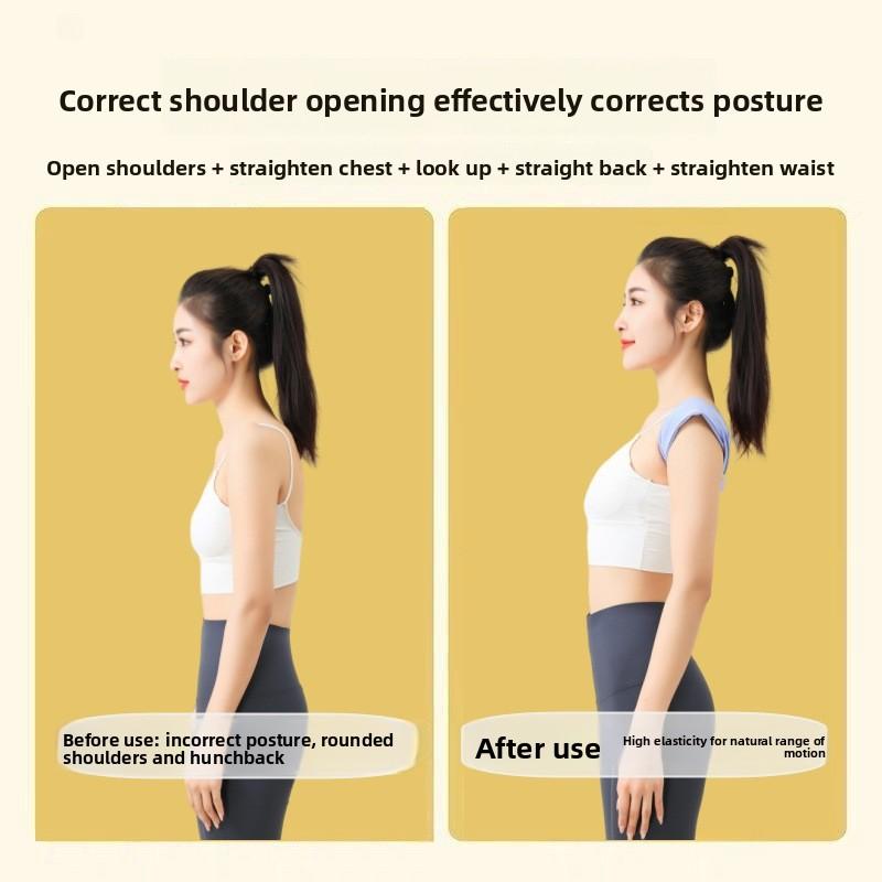 Open shoulder posture strap corrective strap anti-hunchback aligner elastic adult female invisible beauty  wear Correction Back Support