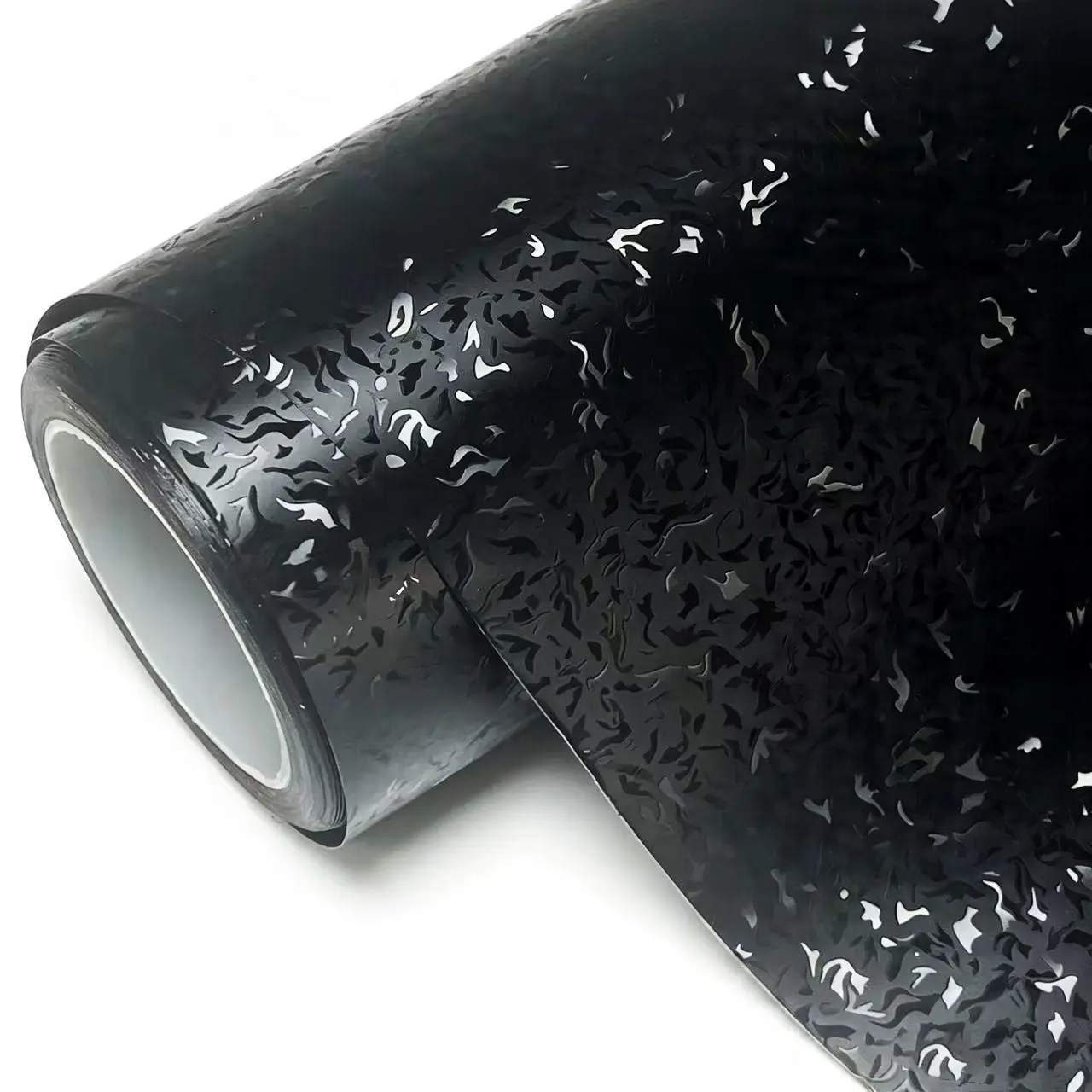 Premium PET Black Grid Checkered Carbon Fiber Vinyl Wrap Film With Air Release Self Adhesive DIY Car Motorcycle Bicycle Sticker