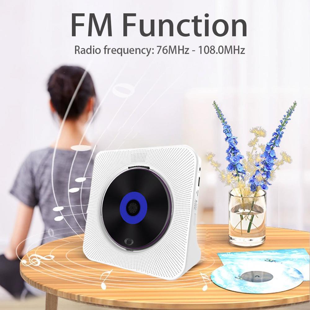 MEGICOT Portable CD Player, Desktop Vertical MP3 Music Player with Built in Speaker, Bluetooth-compatible CD Player with Speakers, Remote Control, FM Radio, USB Flash AUX, DVD, Audio Player, Digital Products