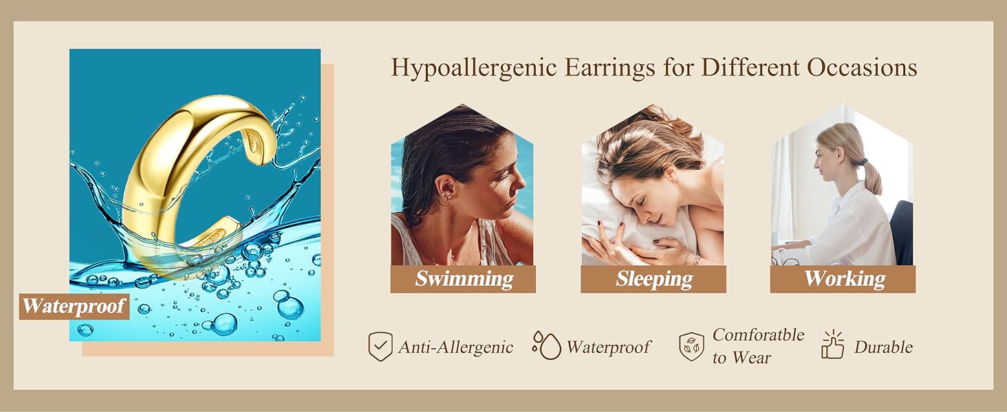 LOYALLOOK 3Pcs Ear Cuff Earrings for Women 14K Gold Plated Ear Cuffs Non Piercing Clip on Cartilage Earring Trendy Fake Earrings Hypoallergenic Huggie Hoop Clip Cuff Earring Lightweight LOYALLOOK 3Pcs Ear Cuff Earrings for Women 14K Gold Plated Ear Cuffs Non Piercing Clip on Cartilage Earring Trendy Fake Earrings Hypoallergenic Huggie Hoop Clip Cuff Earring Lightweight