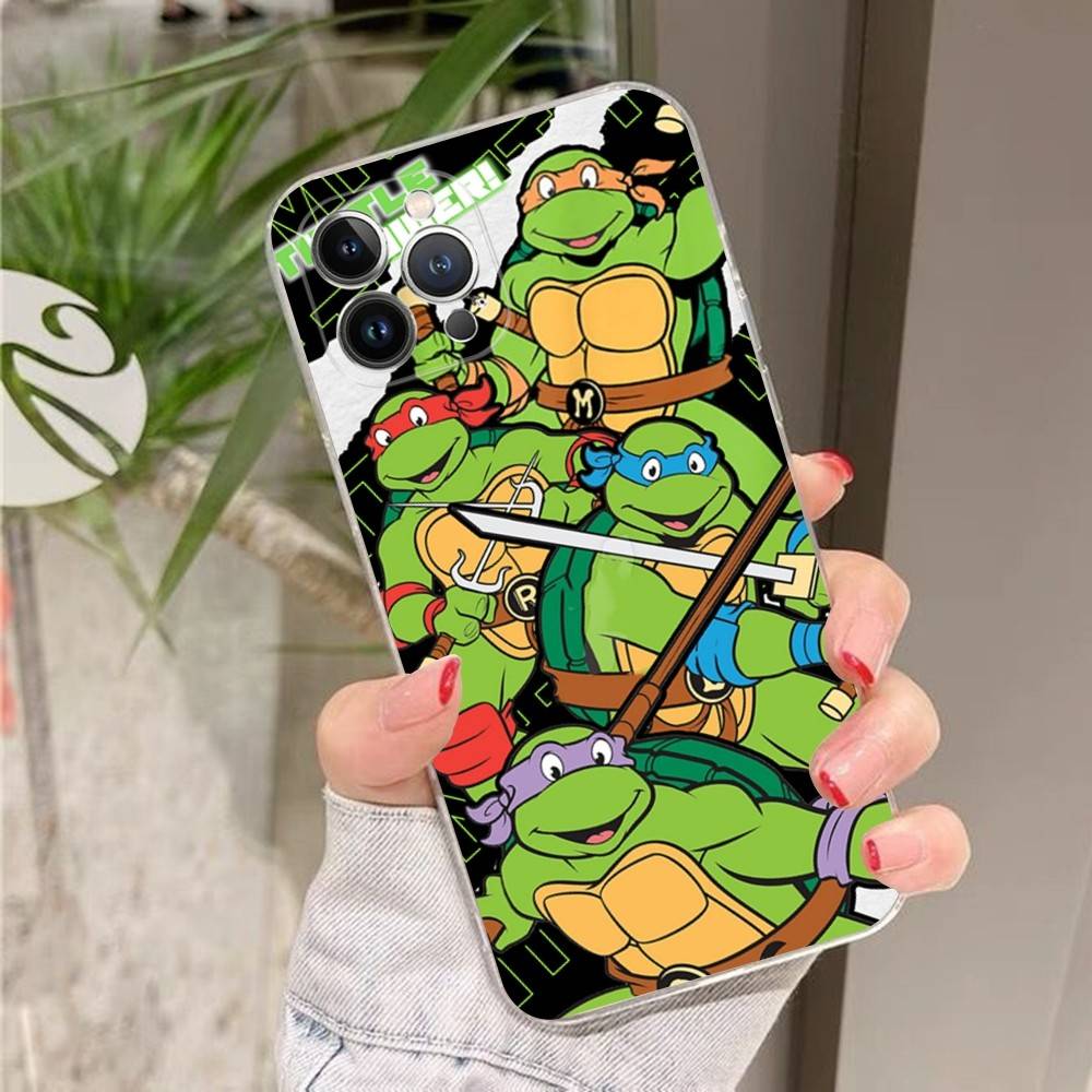 Cartoon Anime N-Ninja Cool T-Turtles Phone Case for IPhone 17 16 15 14 11 12 13 Pro Max Cover Plus Funda Shell Christmas Gift