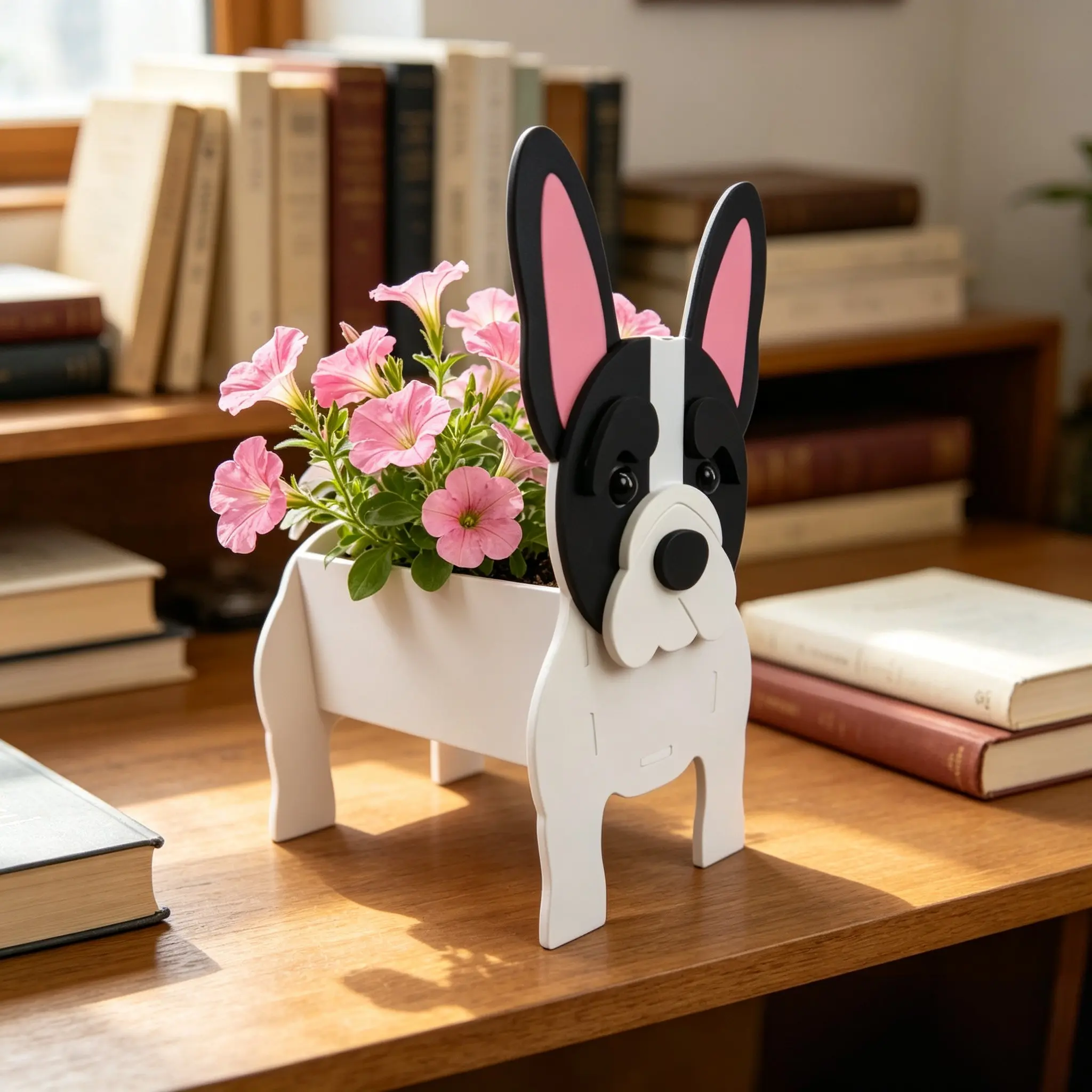 PVC Flower Pot, Animal Shaped Planter, Indoor Outdoor Garden Decor, Desk Decoration, Succulent Container, Cute Rabbit Planter, Gardening Accessory