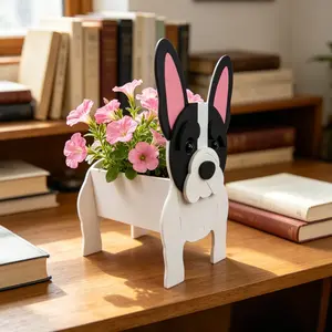 PVC Flower Pot, Animal Shaped Planter, Indoor Outdoor Garden Decor, Desk Decoration, Succulent Container, Cute Rabbit Planter, Gardening Accessory