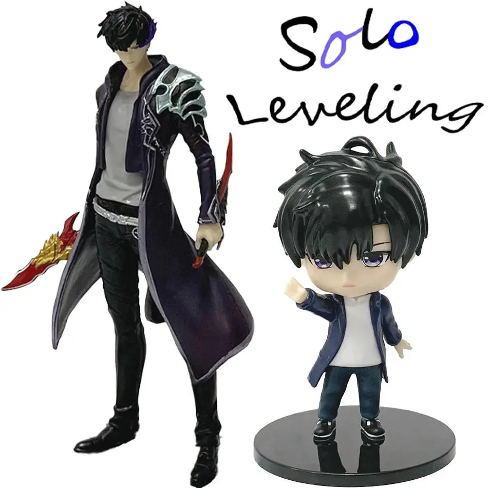 18cmQ In Stock Solos Levelings (Anime Version) Figure -Sung Jinwoo Action Figure PVC Collect Model Figure Display Anime Ornament