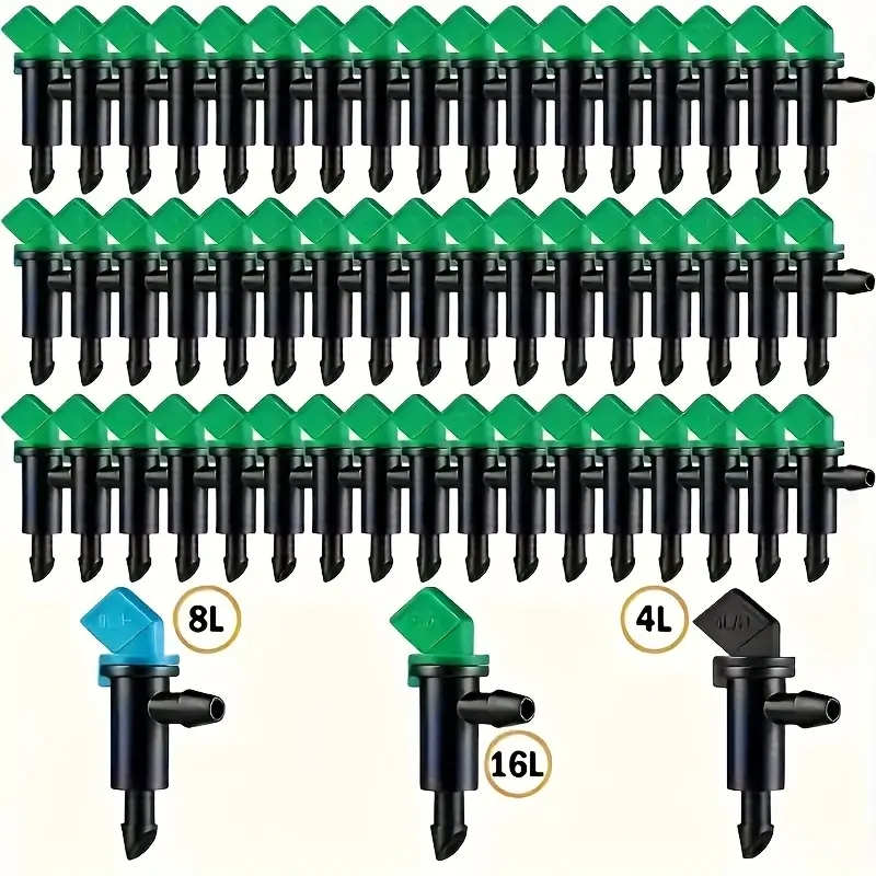 Detachable garden irrigation red flag drip head gun-type drip head 1.06 gal/2.11 gal/4.23 gal micro irrigation micro spray head