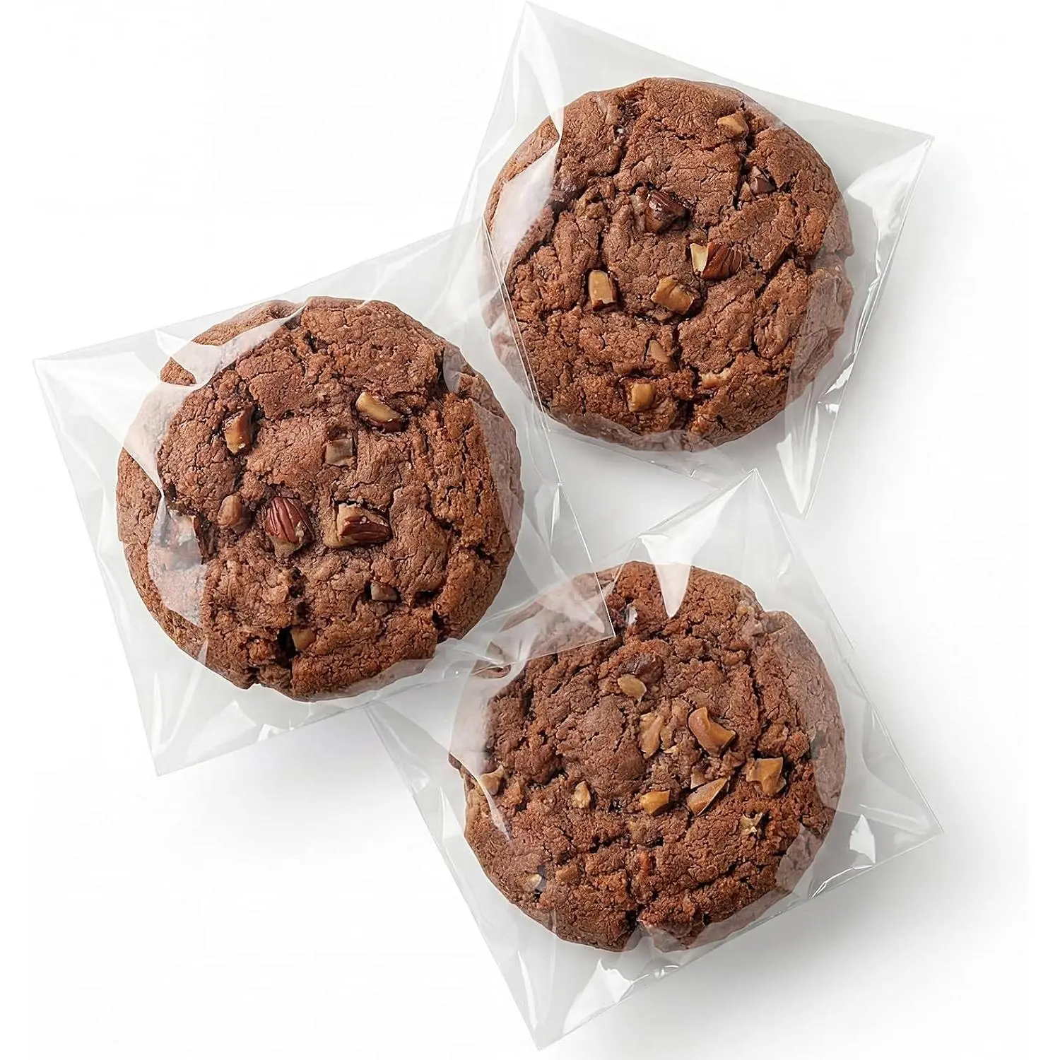 Cookie Bags 5×7 Inch Clear 200 Pcs, Self Seal Cellophane Bags Food Grade, Resealable Transparent Treat Wrappers for Cookies Candy Snacks Birthday Wedding Party Favors