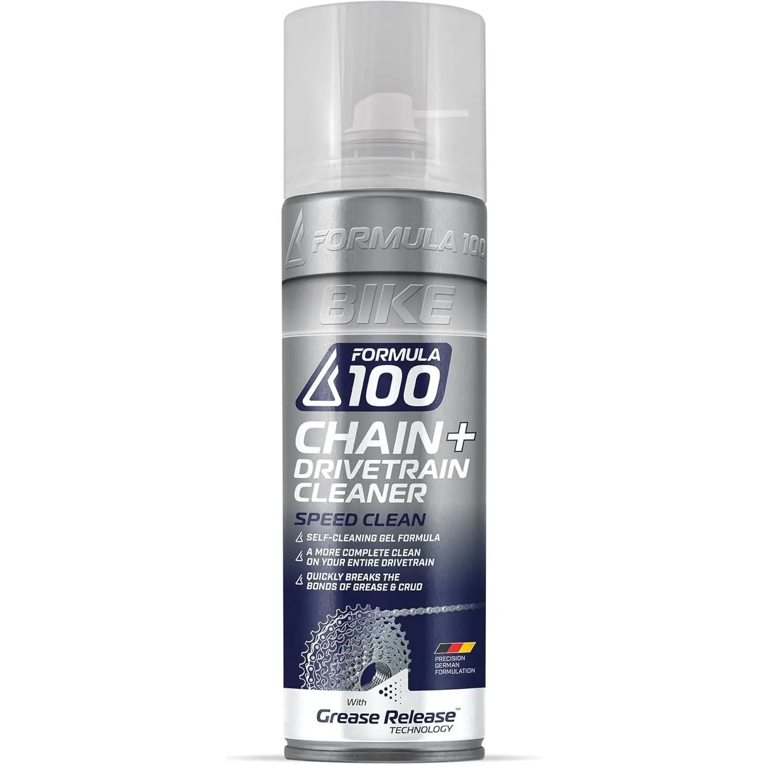 Bike Chain + Drivetrain Degreaser – Spray Cleaning for Bicycles & Electric Bikes – Quickly Removes Grease, Dirt & Grime