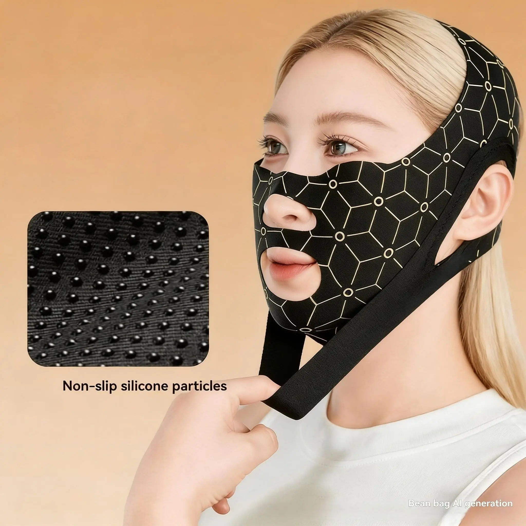 Facial Tightening Shaping Band, Relieves and Improves Double Chin, Home Facial Care Aid, Comfortable and Effective