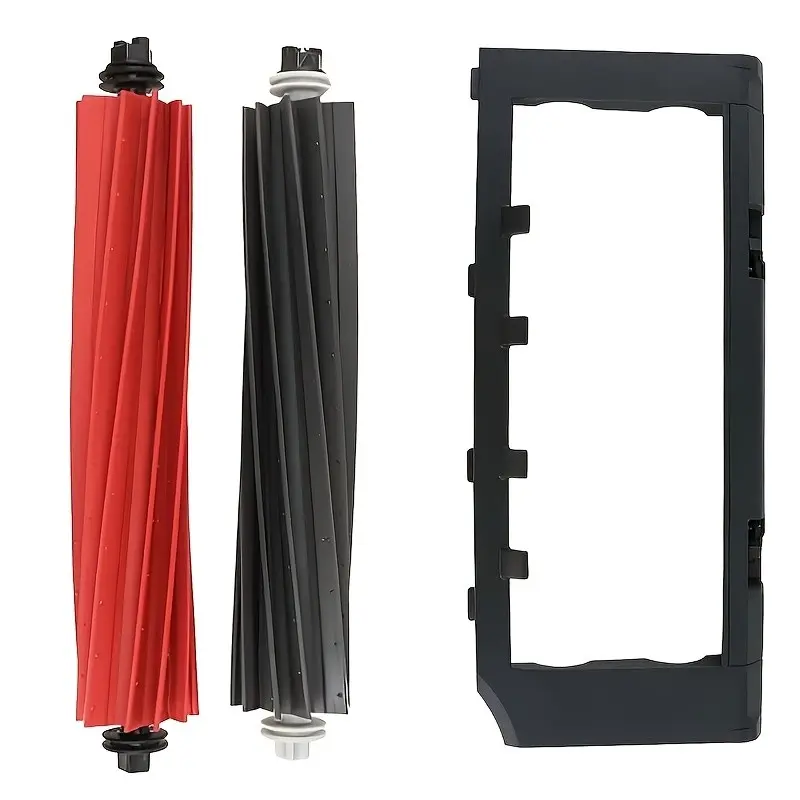 3pcs Replacement Parts for Roborock Q8 Max, Q5 Pro, S8 Series, Includes Main Brush Cover and Brushes, Essential Vacuum Cleaner Accessories