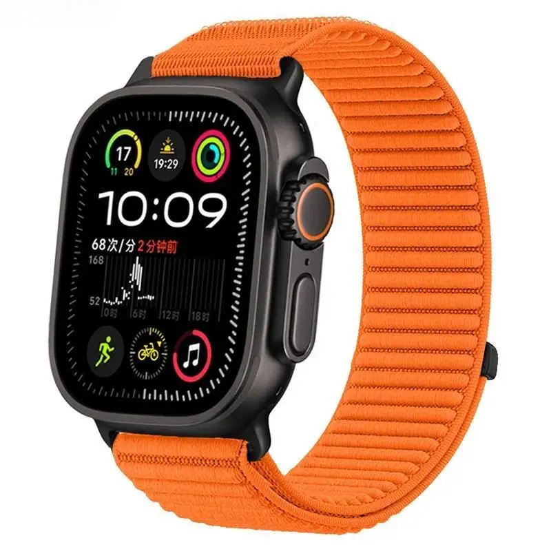 Alpine Loop Nylon Watch Band, Field Mountain Pattern Strap for Apple Watch Series 9/10/11 & Ultra
