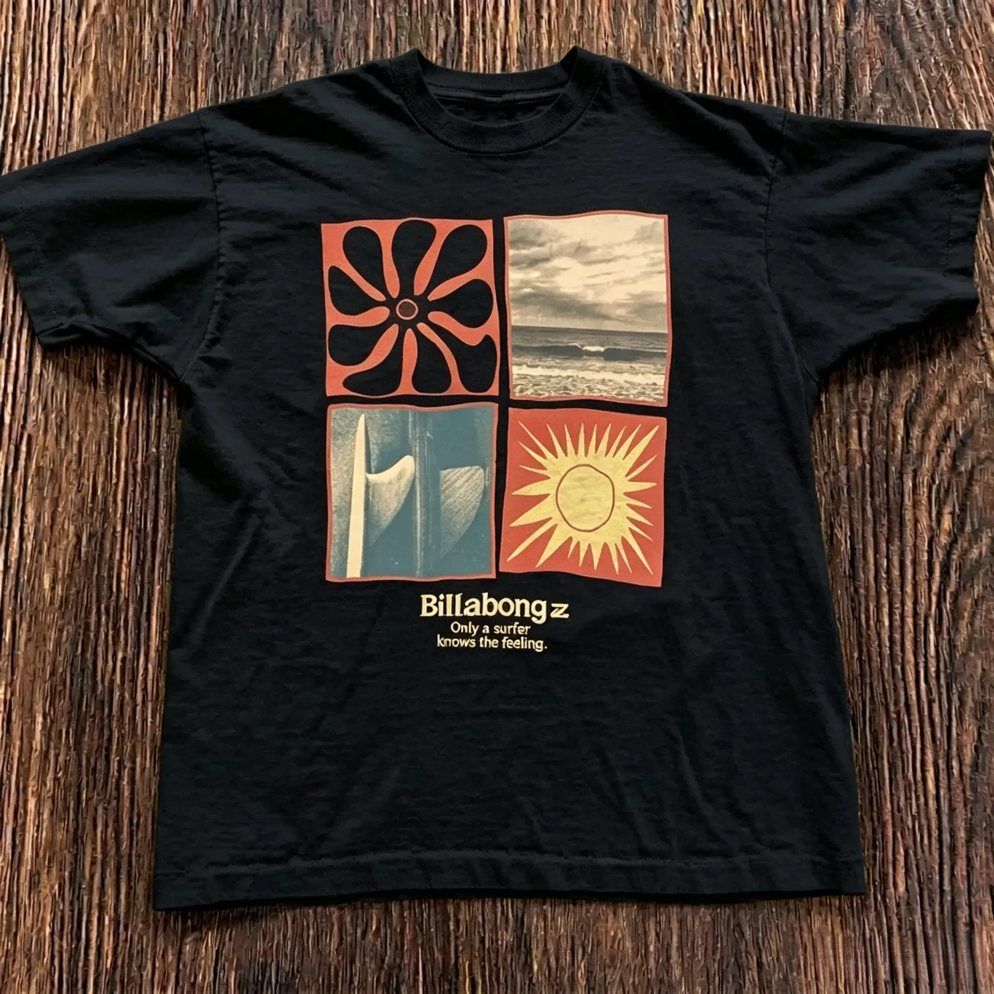 Billabong Only A Surfer Knows The Feeling Graphic T shirt and Baby Tee |   Vintage 90s Aesthetic Ocean Wave Streetwear |   Coastal Girl Gorpcore Trendy Tee