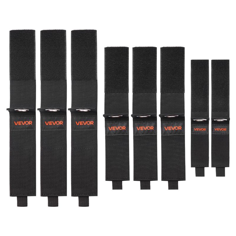 VEVOR Extension Cord Straps, 8-Pack Cable Holder Organizer, Heavy-Duty Extension Cord Hanger for Garage Organization and Storage, 52.9lbs Weight Capacity Storage Strap, Stocking Stuffer for Dad & Mom