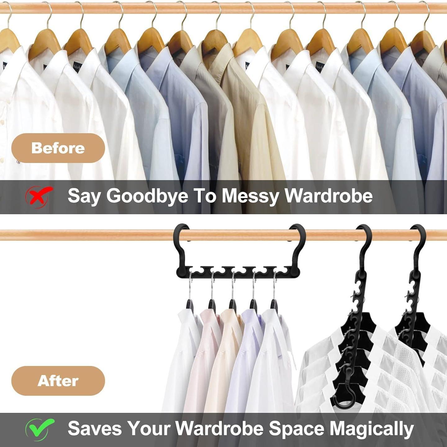 5/10/20Pcs Rotatable Clothes Hanger, Foldable Clothes Hanger With Hook, Space Saving Hanging Clothes Hanger For Dormitory, Home Organizer, Summer for Gift 5/10/20Pcs Rotatable Clothes Hanger, Foldable Clothes Hanger With Hook, Space Saving Hanging Clothes Hanger For Dormitory, Home Organizer, Summer for Gift