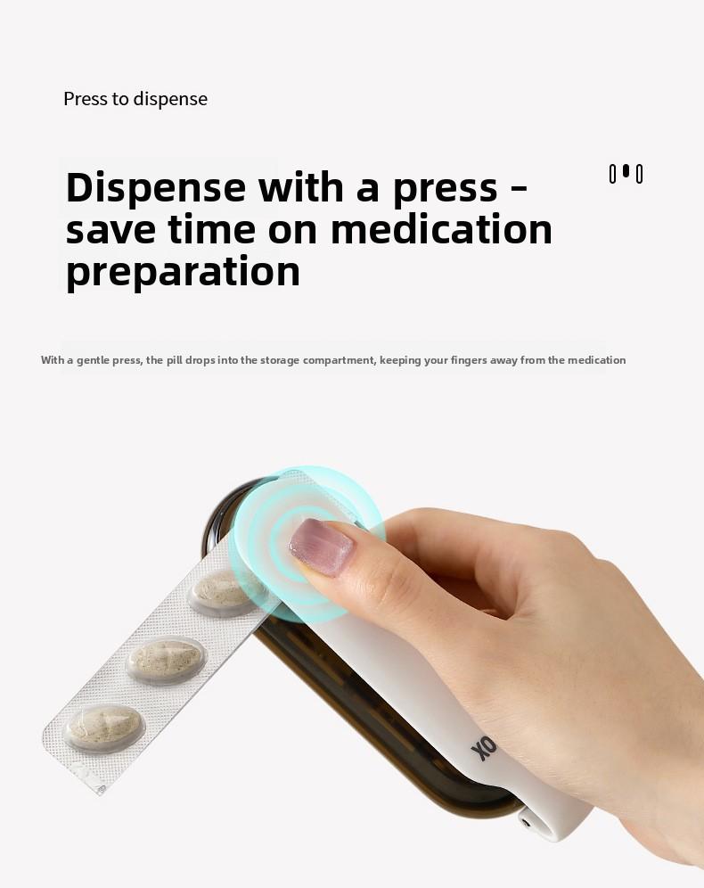 FaSoLa pill box is a portable medicine dispensing box, a mini pill compartment box for carrying with you, and a light-proof pill storage box