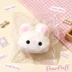 Bunny Squishy Toy, Soft Slow Rebound Sensory Toy, Stress Relief Desk Tool, Durable Unique Design, Perfect Gift for Adults