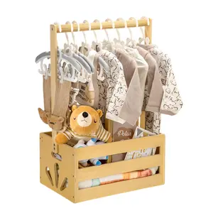 Vintage Wooden Open Storage Bucket with Handles, Newborn Gift Basket, Multifunctional Wood Organizer, Home Organization Ideal Gift Basket, Baskets for Organizing, Organizers and Storage