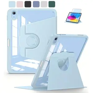 360° Rotation Tablet case for iPad Air Pro Mini 1 2 3 4 5 6 7 8 9 10 11 5th 6th 7th 8th 9th 10th 11th 12th gen Swiveling case