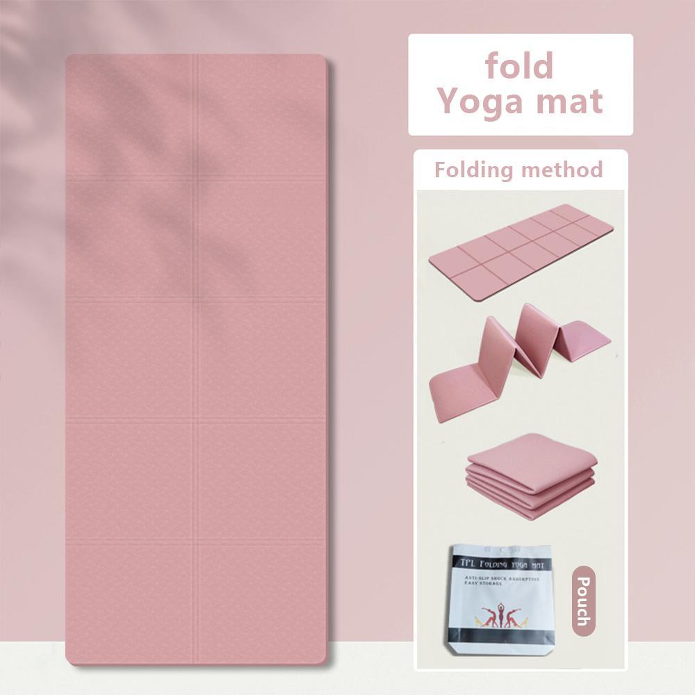 Foldable Yoga Mat with Storage Bag, 1 Count Portable Exercise Mat, Fitness Equipment for Home Gym Workout Mat Pilates Home Foldable Yoga Mat with Storage Bag, 1 Count Portable Exercise Mat, Fitness Equipment for Home Gym Workout Mat Pilates Home